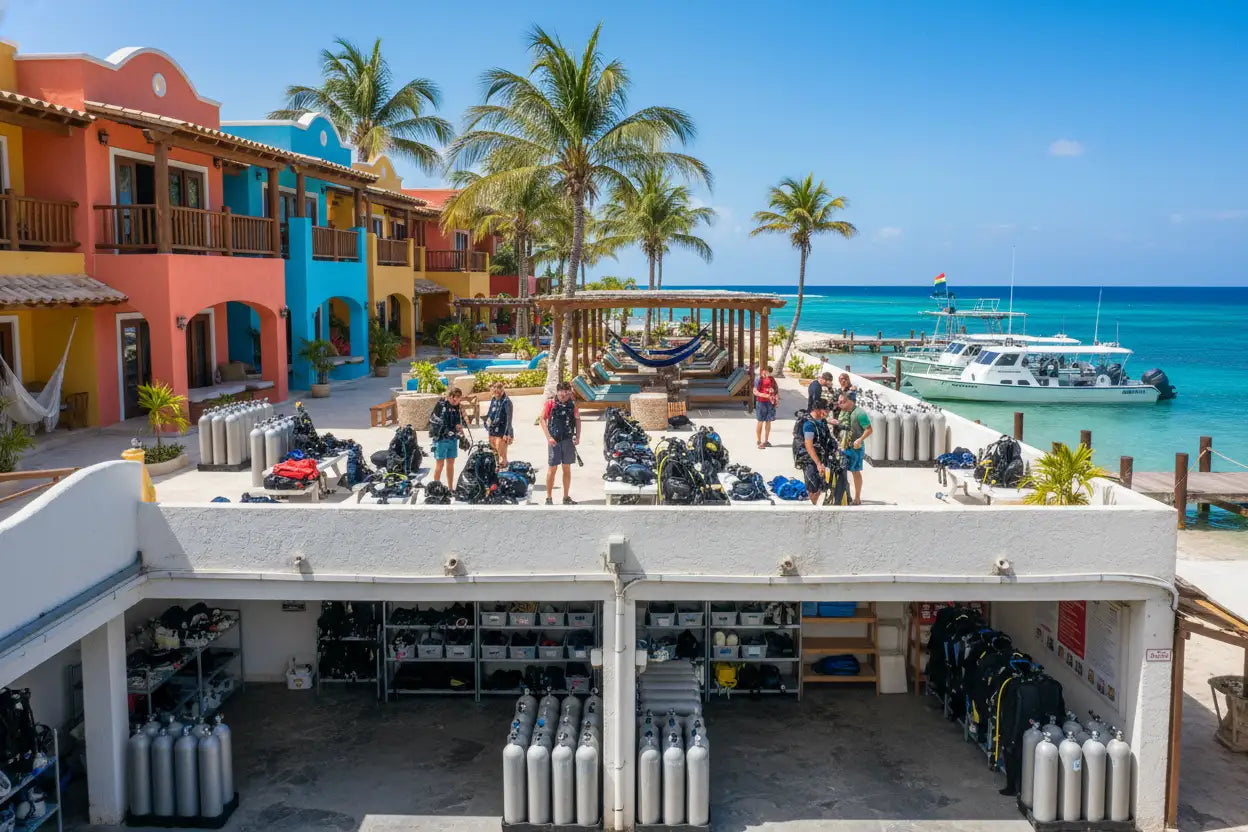 show accomodations for scuba divers in cozumel 