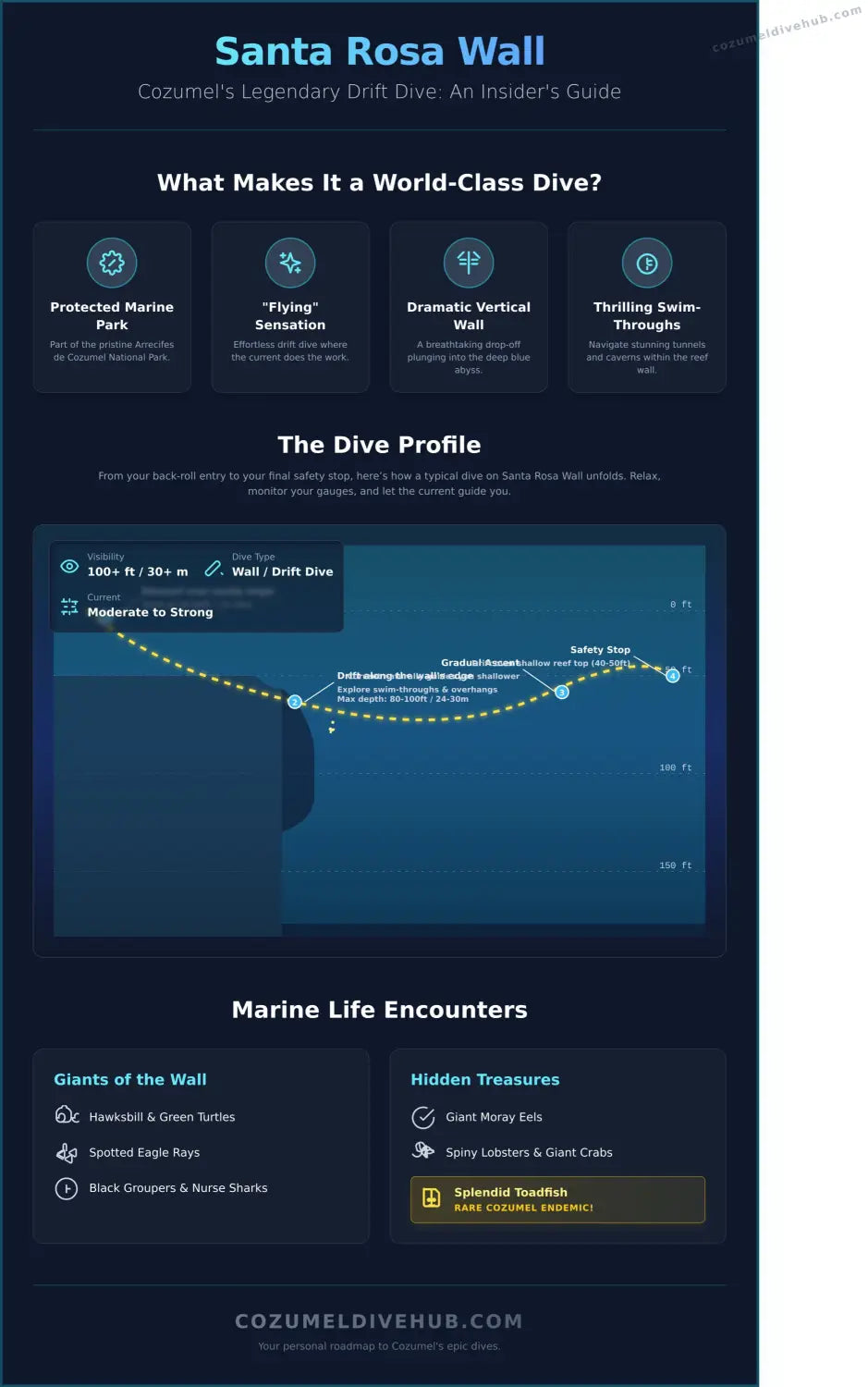 Santa rosa wall cozumel infographic - visual guide